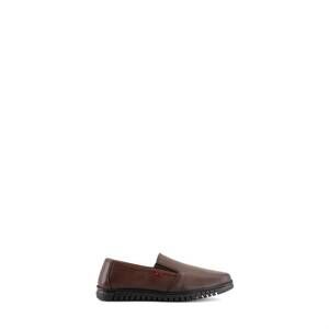 NEW ANDREA men's leather loafer in brown